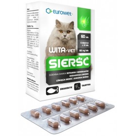Wita-Vet Kot Sierść 60tabl. Eurowet