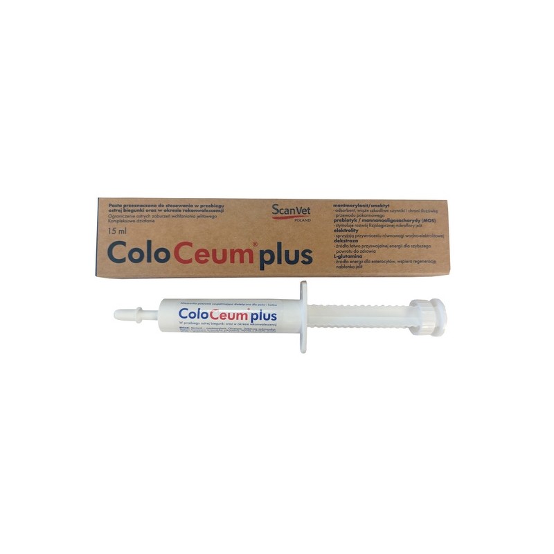 ScanVet Coloceum Plus pasta na biegunkę dla psów i kotów tuba 15ml ScanVet