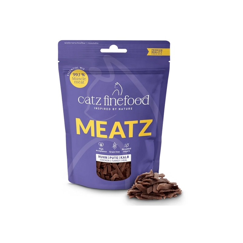 Catz Finefood Meatz Essential Mix - kurczak, indyk, cielęcina 45g Catz Finefood