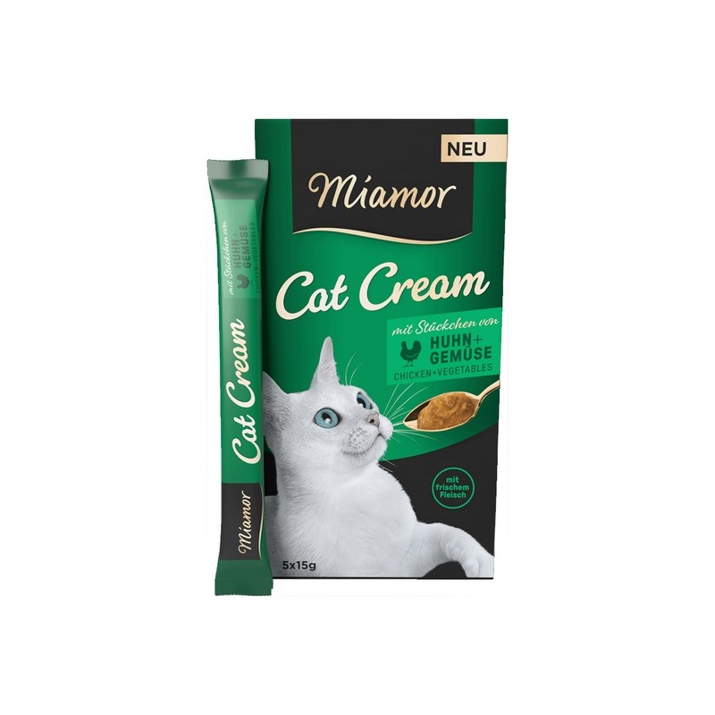 Miamor Cat Cream Kurczak i warzywa 5x15g Miamor