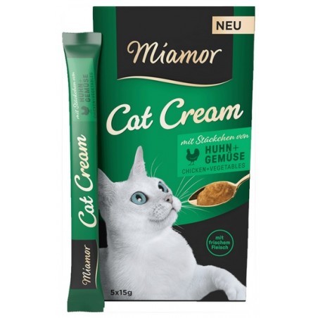Miamor Cat Cream Kurczak i warzywa 5x15g Miamor