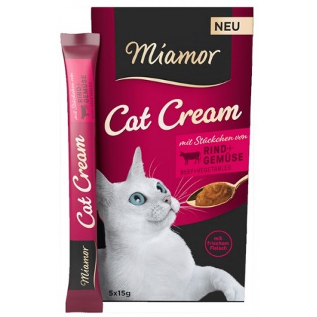 Miamor Cat Cream Wolowina i warzywa 5x15g Miamor
