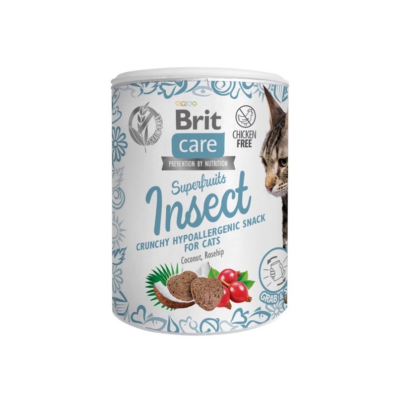 Brit Care Cat Snack Superfruits Insect 100g Brit