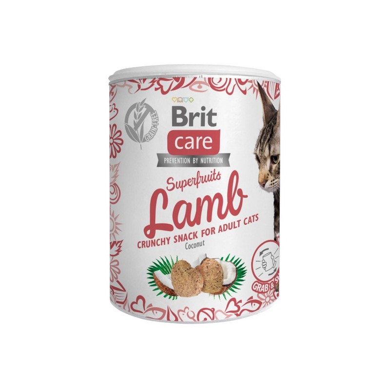Brit Care Cat Snack Superfruits Lamb 100g Brit