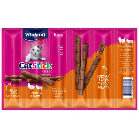 Vitakraft Cat Stick Classic indyk + jagnięcina 6szt [23846] Vitakraft