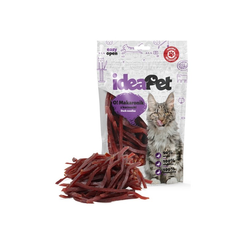 IdeaPet O! Kot Makaron z kaczki 60g IdeaPet