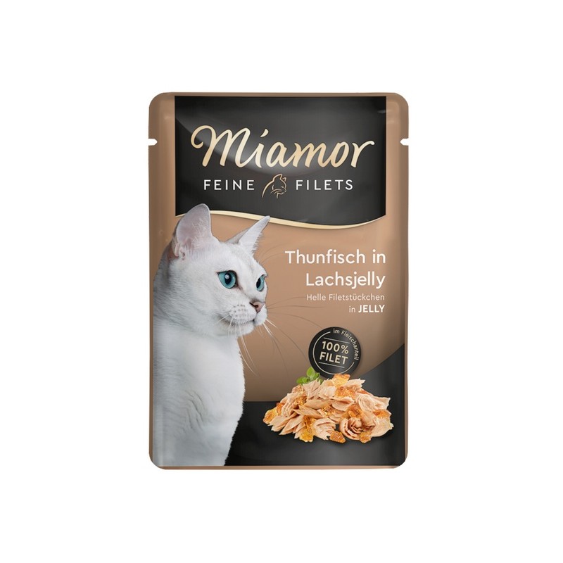 Miamor Feine Filets Tuńczyk & Galaretka łososiowa saszetka 100g Miamor Feine Filets
