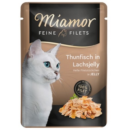 Miamor Feine Filets Tuńczyk & Galaretka łososiowa saszetka 100g Miamor Feine Filets