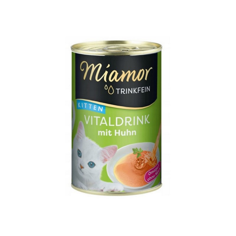 Miamor Vitaldrink Kitten z kurczakiem puszka 135g Miamor