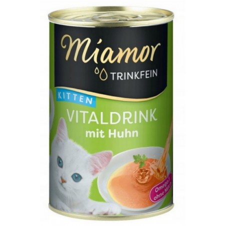 Miamor Vitaldrink Kitten z kurczakiem puszka 135g Miamor