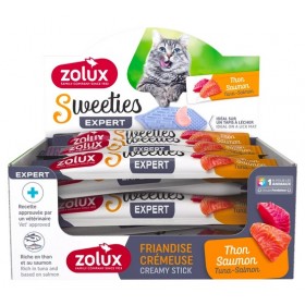 Zolux Sweeties Kremowy przysmak dla kota - tuńczyk i łosoś 14g Zolux