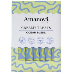 Amanova Cat Creamy Treats Ocean Blend Tuna & Salmon - tuńczyk i łosoś 6x15g Amanova