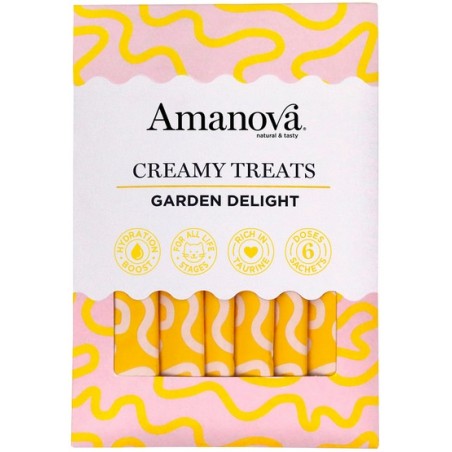 Amanova Cat Creamy Treats Garden Delight Chicken & Vegetables - kurczak i warzywa 6x15g Amanova