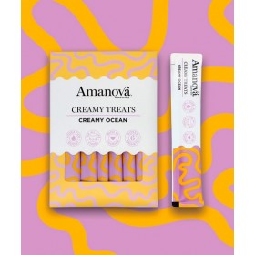Amanova Cat Creamy Treats  Creamy Ocean Tuna & Goat milk - tuńczyk i mleko kozy 6x15g Amanova
