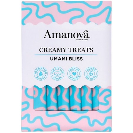 Amanova Cat Creamy Treats  Umami Bliss Chicken & Katsuobushi - kurczak i katsuobushi 6x15g Amanova