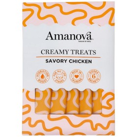 Amanova Cat Creamy Treats Savory Chicken - kurczak 6x15g Amanova
